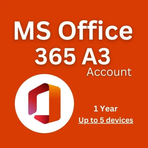 Microsoft Office 365 A3 Account Valid for 5 Devices [Up to 1 Year Access]